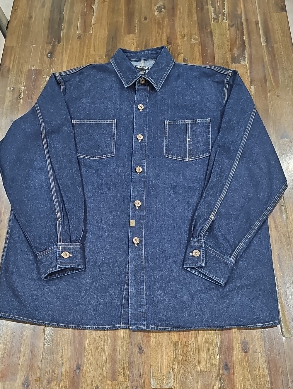 Polo Jeans Co. Ralph Lauren Dark Indigo Denim Shirt Jacket